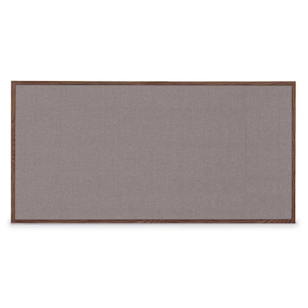 United Visual Products Combo Board, 96"x48", Satin Frame/Black Porcelain & Cork UVDECORK9648-BLKPORC-CORK